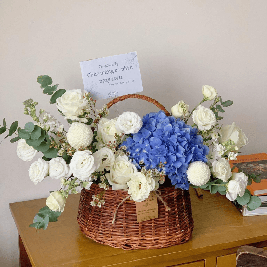 Giỏ Hàn Quốc tú cầu - 1